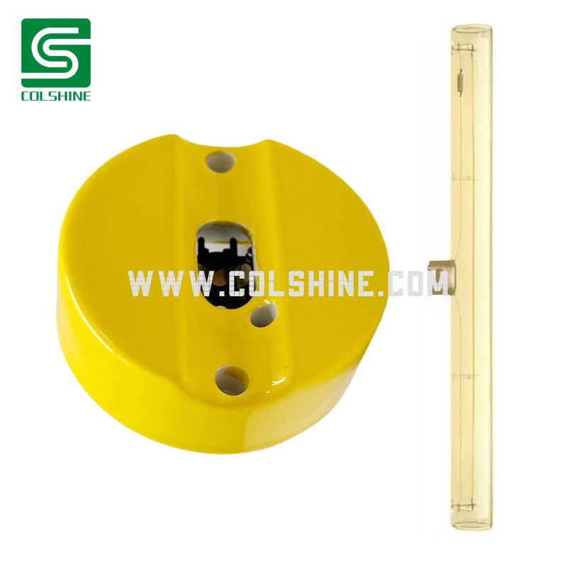 Decorative S14d Porcelain Socket for LED Linestra Bulbs – Surface Mount
